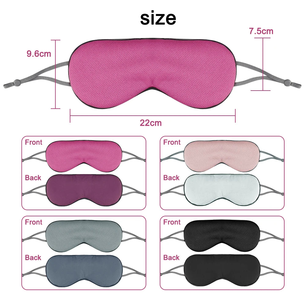 Double Sided Sleeping Eye Mask Light Soft Blindfold Sleep Mask For Eyes Shade Traveling Nap Eyepatch Relieve Fatigue Eye Cover