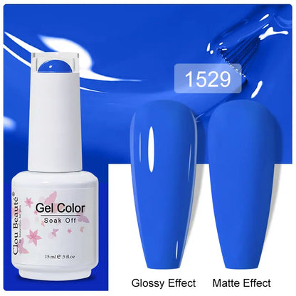 Clou Beaute Gel Nail Polish Pretty Color Salon Professional Sugar Nails Art Gels Varnish Soak Off UV LED 15ml Gel Polish Lacquer