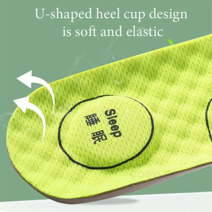 Foot Acupressure Insoles For Shoes Sole Sweat absorbing Deodorant Insole Breathable Running Insoles For Feet