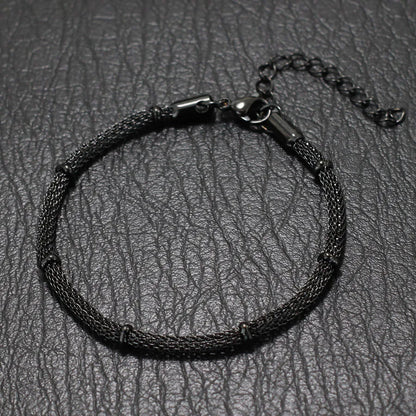 Unique  Stainless Steel Chain Link Bracelet Handmade