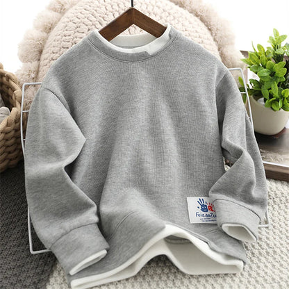 Boys Hoodies Sweatshirts Cotton Tops Outwear 2023 Fashion Spring Autumn Windproof Kids Teenagers Children's Clothing