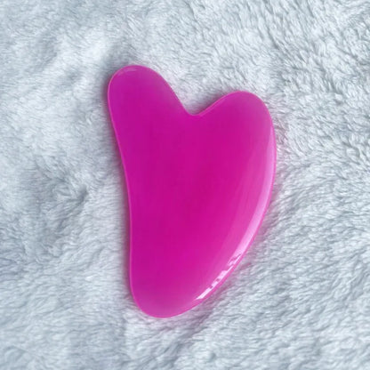 Heart Shape SPA Massage Durable Resin Gua sha Scraping Massage Scraper Face Massager Acupuncture Guasha Board Massager for face