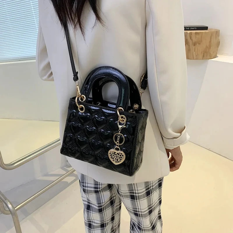 Handbag 2024 Women Brand Luxury Totes High Quality Fashion Classic Quilted Square Handle Bag Women Crossbody Shoulder Bags