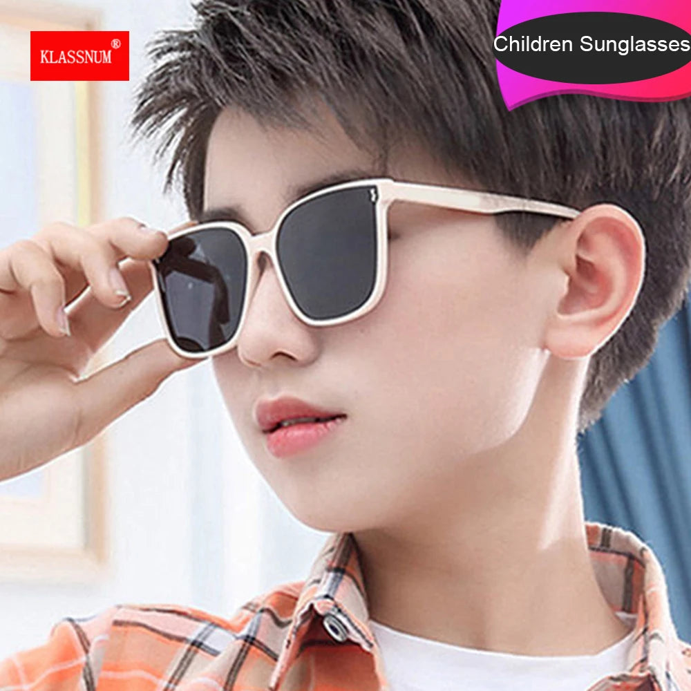 Boys Sunglasses Children Oversize Sunglasses Girls Sun Glasses Vintage Baby Round Eyeglasses Black Oculos Eyewear UV400 2023 New