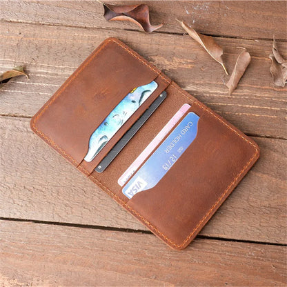 NT001 NEW 100% Genuine Leather  Men's Women's ID Holder