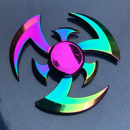 EDC Fidget Spinner Metal Toy Rainbow Spiner R118 Hand Spinner Toys Adult Relieves Stress Children Raytheon Mushroom 60-65mm