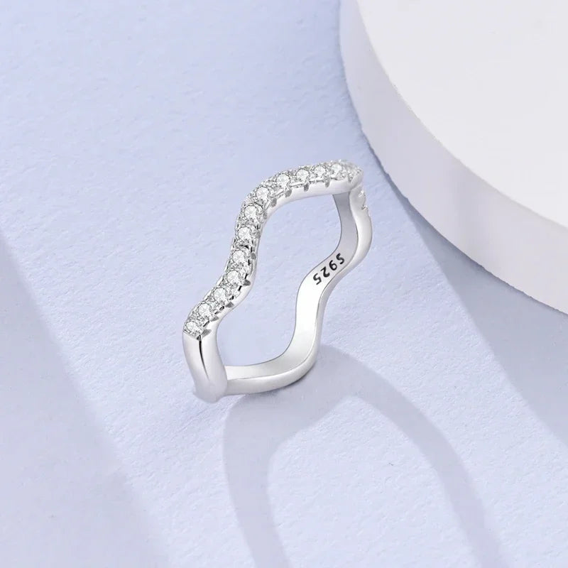 Rings For Women 925 Silver Wholesale Twisted Snake Rings Luxury Rose Gold Stackable Rings Wedding Party Engagement Jewelry