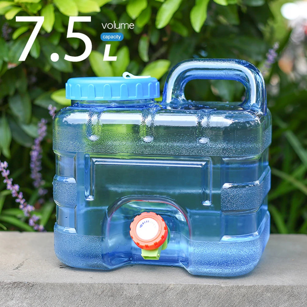 18/20/22L Car Water Buckets Food Grade Water Storage Tanks Driving Pure Car Water Tank Container with Faucet for Outdoor Camping