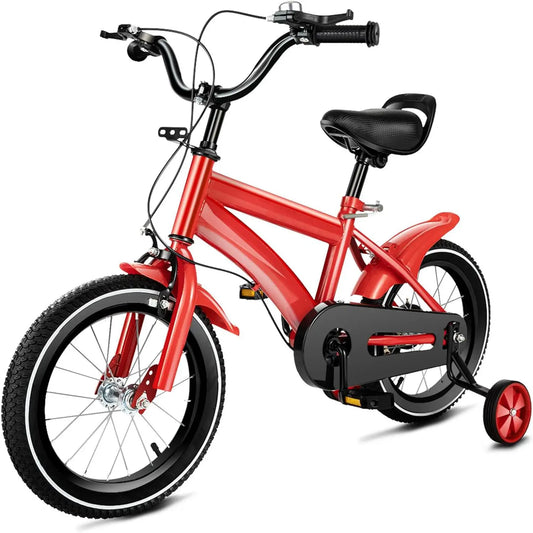 Kids Bike for Ages 3-6 Years Old Boys Girls 14 Inch Kid's Bikes with Training Wheels High Carbon Steel Children's  Bicycle