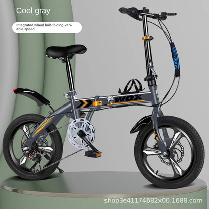 Cooya Folding Mini Lightweight Adult Portable Free Installation 16 "20" College Student Variable Speed Bike Велосипед 20 Дюймов