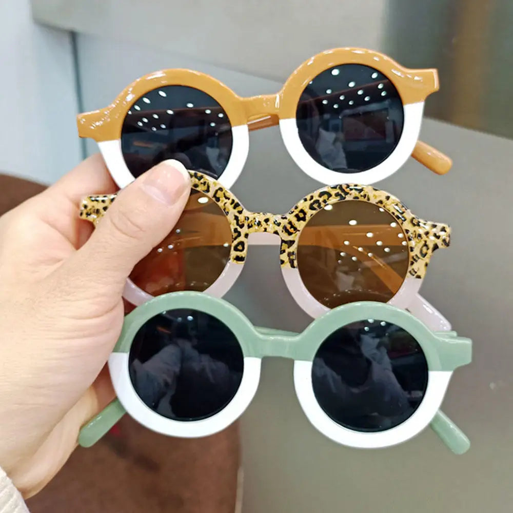 Kids Sunglasses Girl Brand Child Sun Glasses Round Glasses Baby Children UV400 Sport Eyewear Girls Boys Infant's Retro Eyeglasse