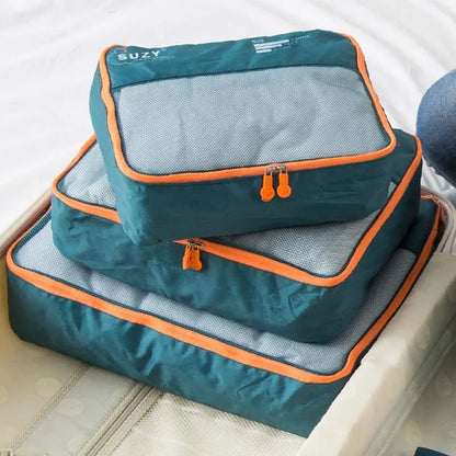 7/6 Pieces Set Travel Organizer Storage Bags Suitcase Portable Luggage Organizer Clothes Shoe Tidy Pouch Packing Storage Cases