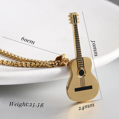 VQYSKO Personalized Electric Guitar Charm Necklace Music Jewelry  Player Gifts Lover & Teacher Best Friend