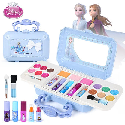 New Disney girls frozen princess elsa Cosmetics Make up set real Beauty makeup box With original box  kids send Within 48 hours