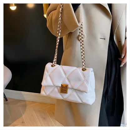 CGCBAG Fashion Brand Designer Luxury Bag Woman 2024 Handbags High Quality PU Leather Female Shoulder Bag Simple Solid Tote Bag