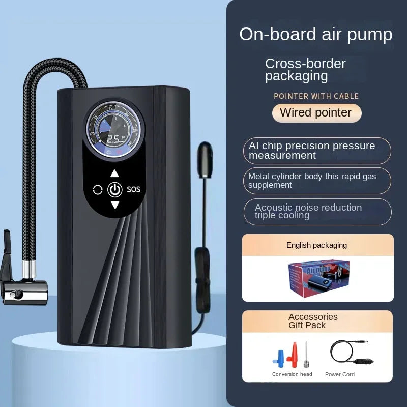 Car special car air pump wired cigarette lighter power plug-in pump electric vehicle tire pump