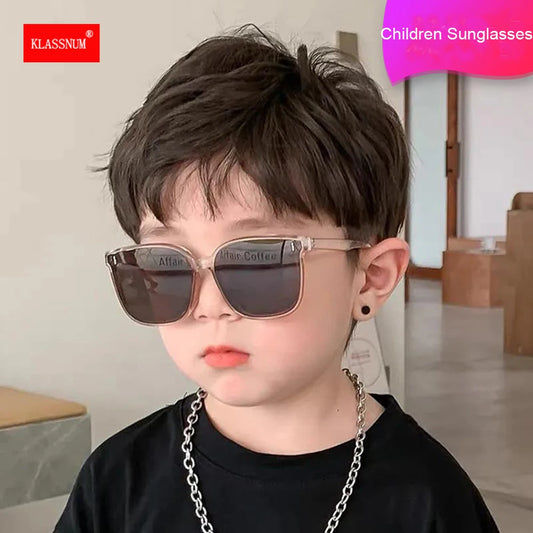 Boys Sunglasses Children Oversize Sunglasses Girls Sun Glasses Vintage Baby Round Eyeglasses Black Oculos Eyewear UV400 2023 New