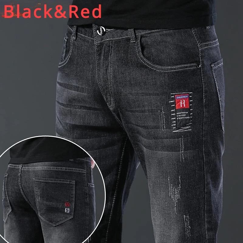 Jeans Slim Straight Pants