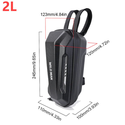 Electric Scooter Front Bag Waterproof Folding EVA Hard Shell Bags Bicycle Handlebar Hanging Bag Carry Bag Storage Accessories