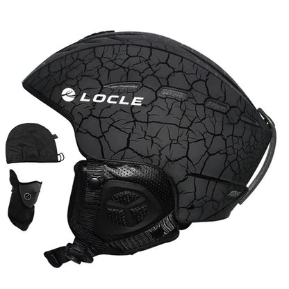 LOCLE Ski Helmet Men Women Children Kids CE Safety Winter Sports Snow Skiing Snowmobile Snowboard Skateboard Helmet Size 52-61cm