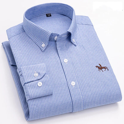 100% Cotton Oxford Men's Shirt Long Sleeve