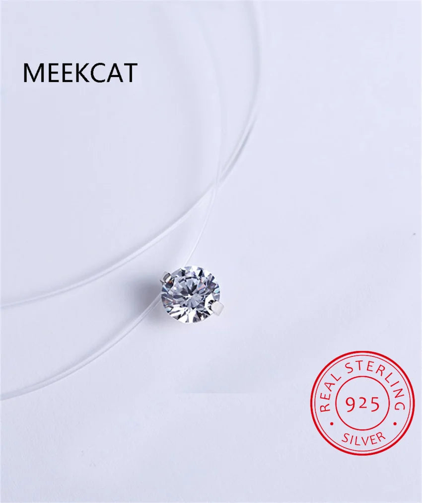 0.5-2CT D Color Certified Moissanite Necklace for Women Sparkling Lab Diamond 100% 925 Sterling Silver Pendants Wholesale