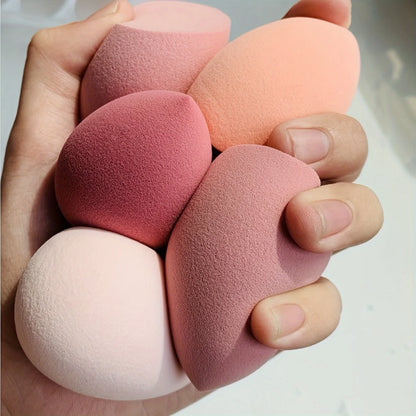 3/10pcs Beauty Sponges, Makeup Blender, Dry & Wet Use, Cosmetic Puffs In Random Colors & Shapes, Flawless Foundation Application