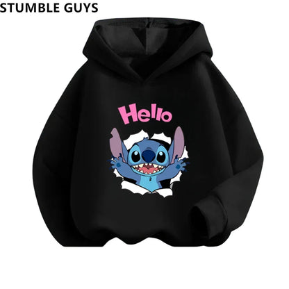 Stitch Hoodie Set Baby Long Sleeve Sweatshirt