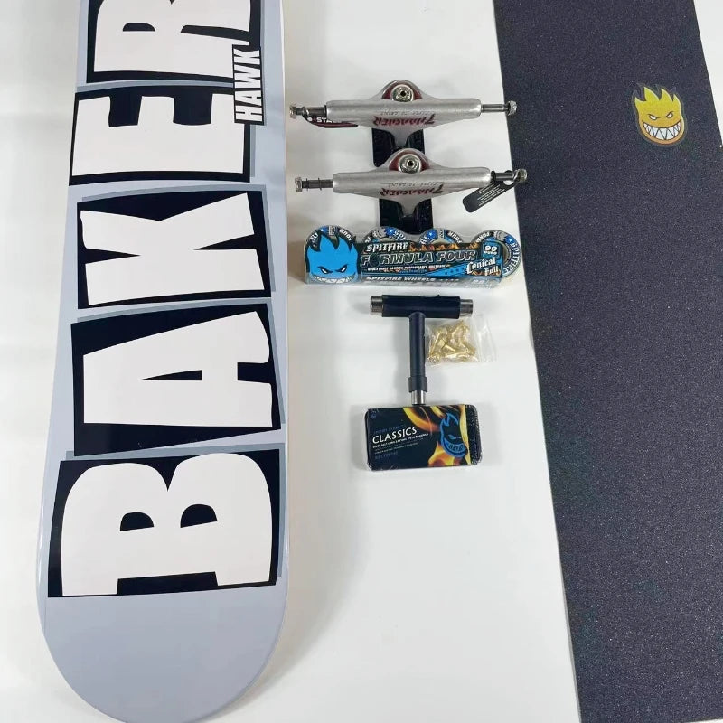 Baker Board Skating  Professional Complete Skateboard 7-ply  Canada  Maple More Color 7.75/8.0/8.25/8.5 Inch Double Rocket