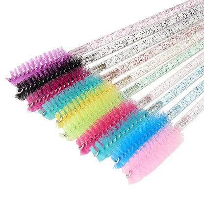 Wholesale 50Pcs Eyelash Brushes Makeup Brushes Disposable Mascara Wands Applicator Spoolers  Lashes Cosmetic Brush Makeup Tools