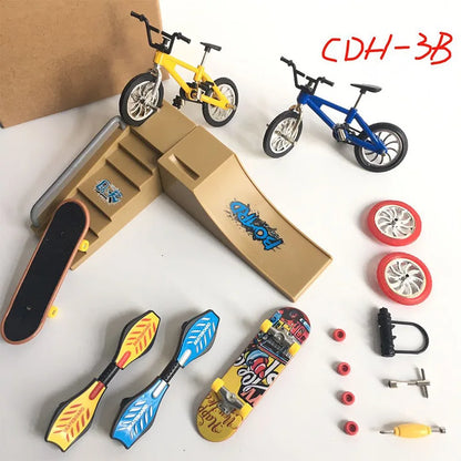 1Set Mini Scooter Two Wheel Scooter Children's Educational Toys Finger Scooter Bike Finger Skateboard Birthday Gift for Boys