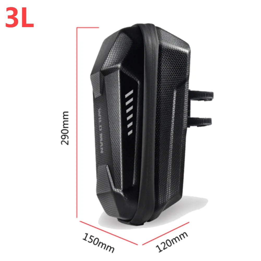 Electric Scooter Front Bag Waterproof Folding EVA Hard Shell Bags Bicycle Handlebar Hanging Bag Carry Bag Storage Accessories