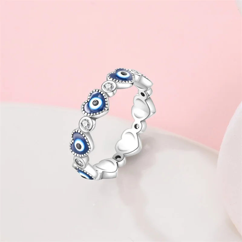 Hot Sale S925 Sterling Silver Rings For Women Fashion Retro Style Ring Magic Eye Ring Making Jewelry Gift Party Engagement New