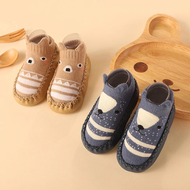 Baby Socks Shoes Infant Color Matching Cute Kids Boys Shoes Doll Soft Soled Child Floor Sneaker Toddler Girls First Walkers