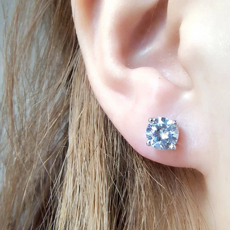 Test Passed Moissanite Studs Earrings