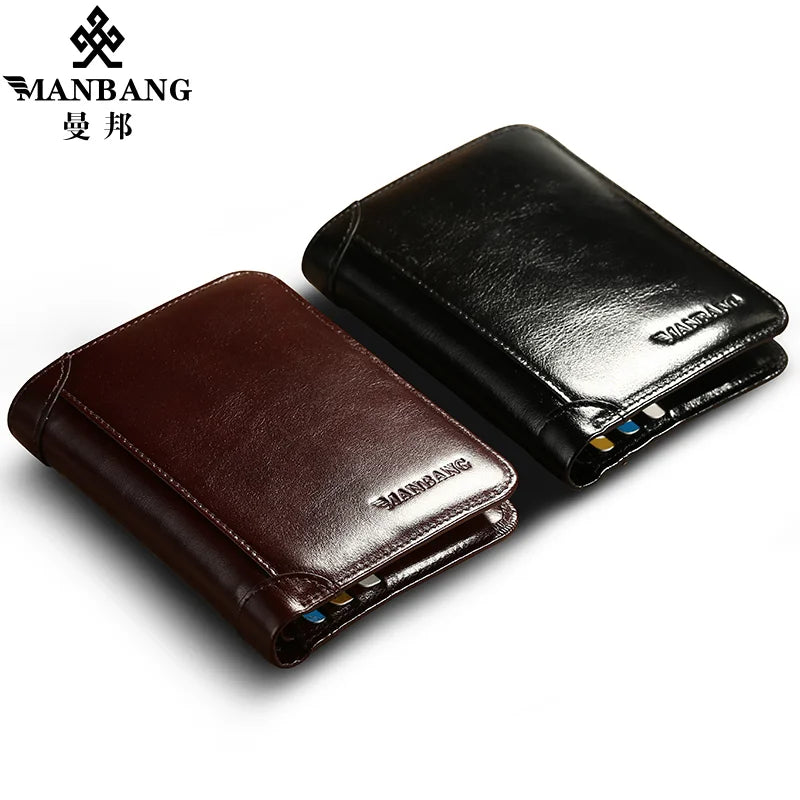 Classic Style Wallet Genuine Leather