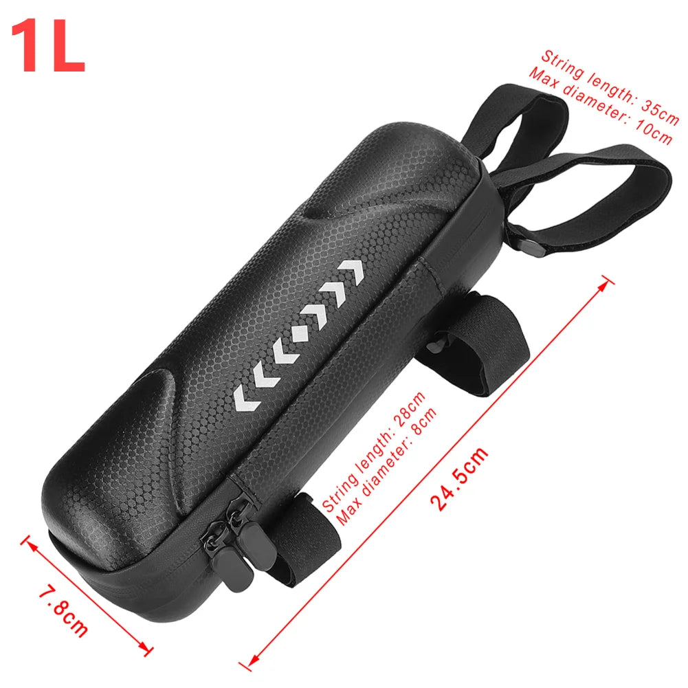 Electric Scooter Front Bag Waterproof Folding EVA Hard Shell Bags Bicycle Handlebar Hanging Bag Carry Bag Storage Accessories