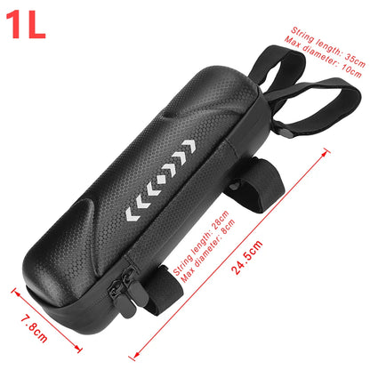 Electric Scooter Front Bag Waterproof Folding EVA Hard Shell Bags Bicycle Handlebar Hanging Bag Carry Bag Storage Accessories