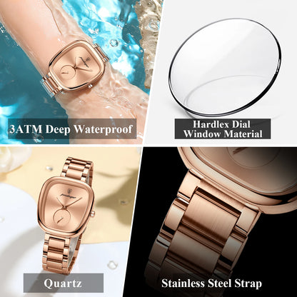 POEDAGAR Luxury Watch for Woman Waterproof Stainless Steel Quartz Ladies Watch High Quality Women's Watches Elegant Female Clock