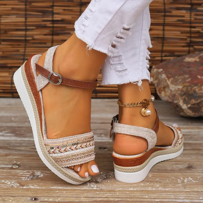 Women Sandals Summer Casual Luxury Flat Sandals Platform Shoes for Women 2024 New Designer Fashion Sandals Sandalias De Mujer