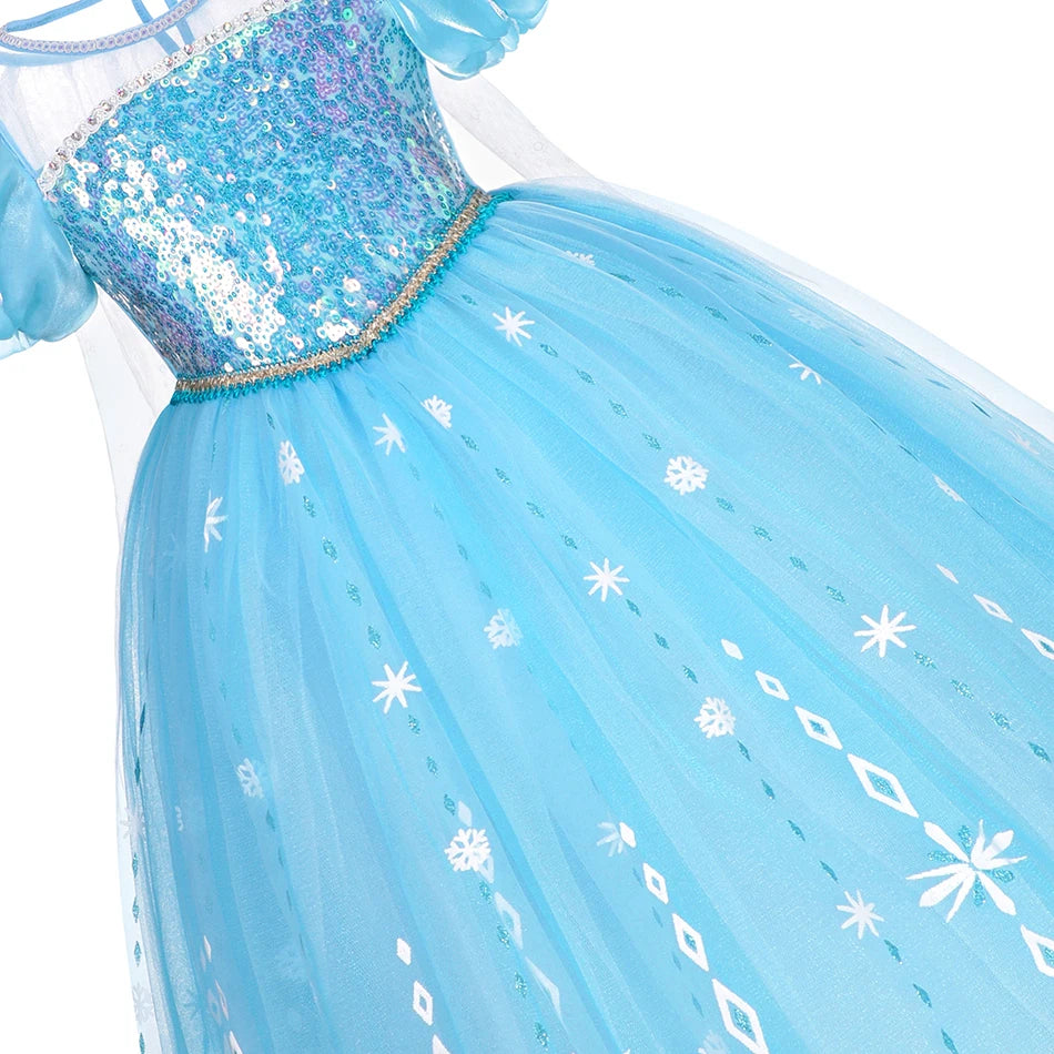 Disney Frozen Elsa Princess Halloween Cosplay Dress