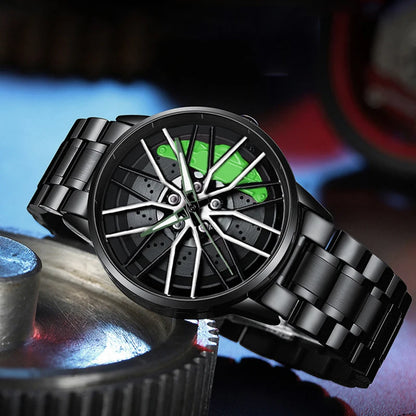 Rotation Men Watches 2024 Top Brand Luxury Wheel Design Style Men Watches For Male Clock Dropshipping relogio masculino Watches