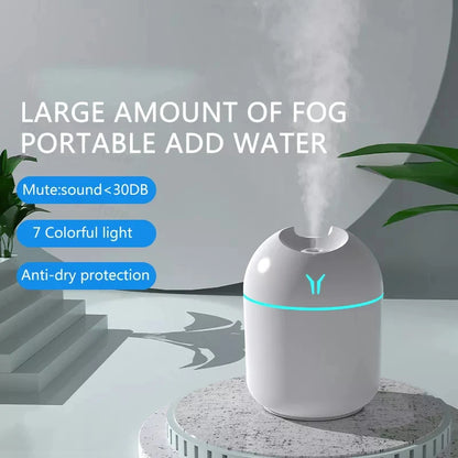 Mini Ultrasonic 250ML Air Humidifier