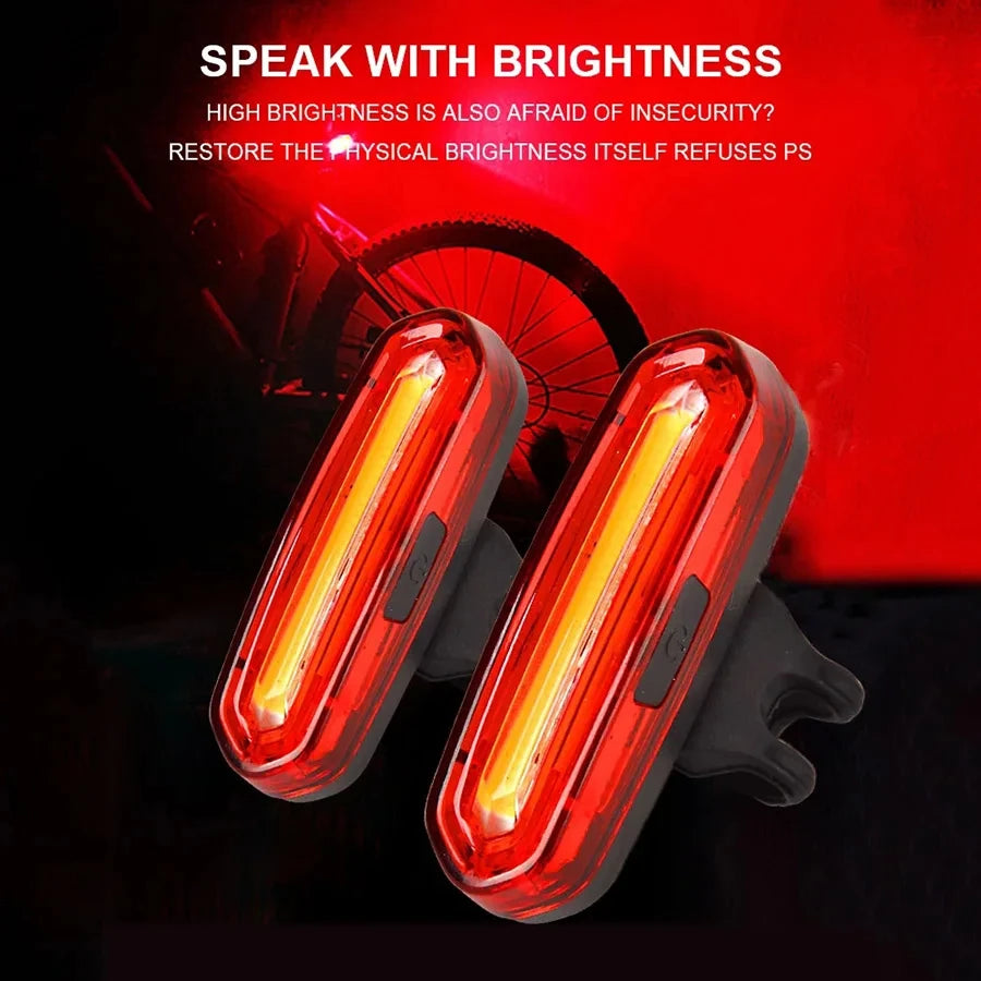 Bicycle Taillight MTB Red Light Bike Rear Light Cycling Warming Safety Lamp USB Rechargeable Led Bike Light Bike Accessories