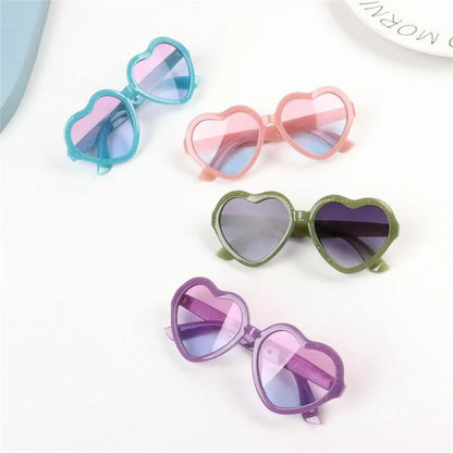 Children Heart  Sunglasses Kids Gradient Lens Fashion Sun Glasses Cartoon Love Baby Sunglasses Boys Girls Sunshade Glasses 2023