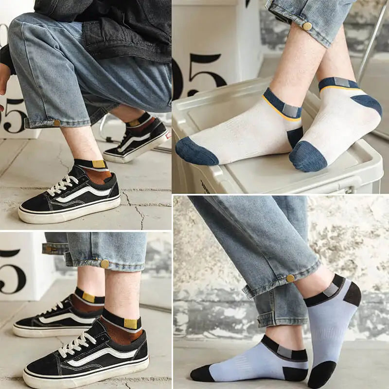 10Pairs Men's Thin Socks Breathable