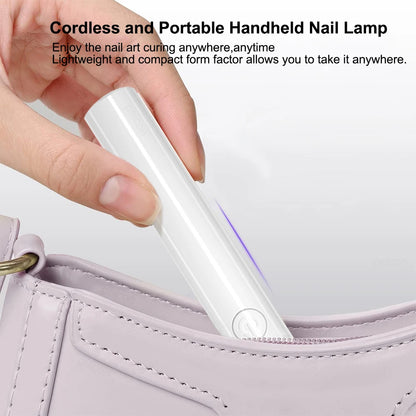 UV LED Nail Lamp Mini UV Nail Lamp for Manicure Portable Nail Dryer Stand Lamp Professional Ultraviolet Mini Nails Drying Light