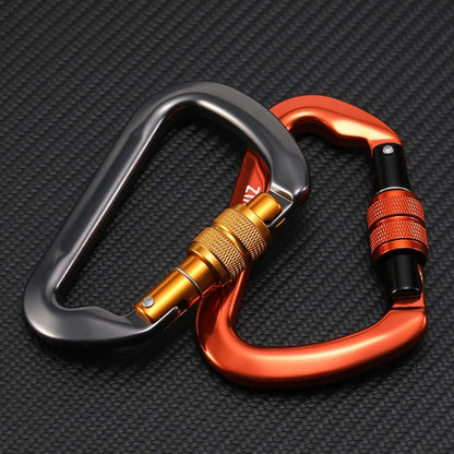 Carabiner Rock Climbing Mountain Landing 30kN High Altitude Operation Equipment Outdoor Aluminum Alloy Safety Buckle Hook