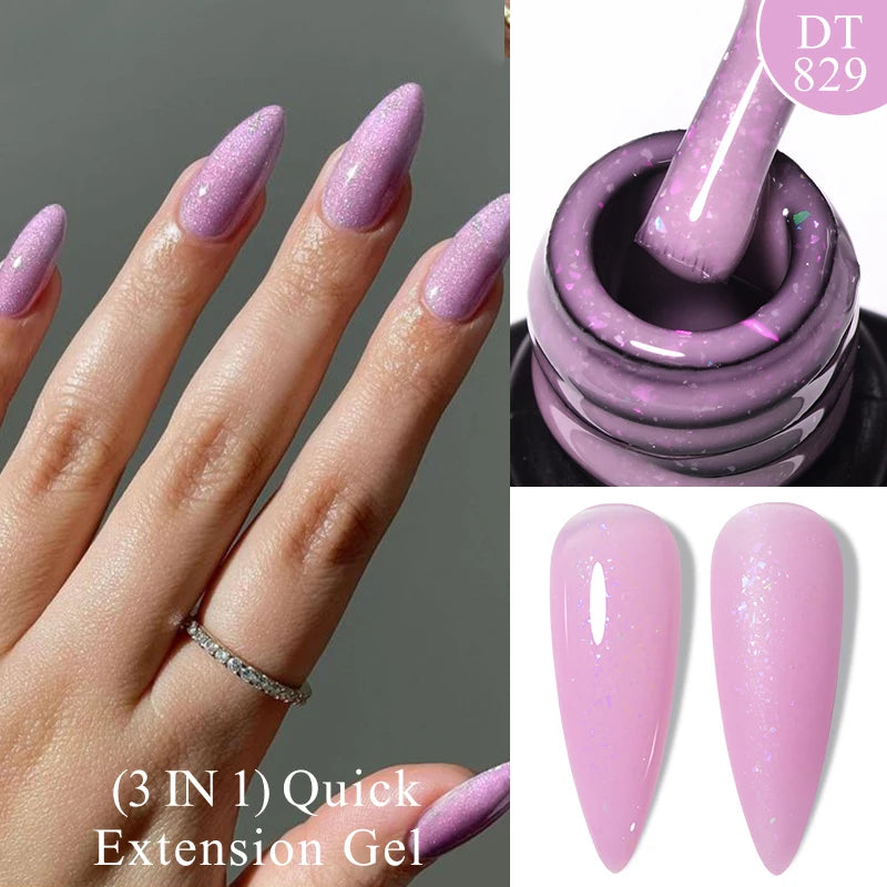 7ml Pink Clear Rubber Base Gel Nail Polish