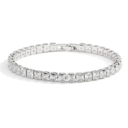 3mm 4mm Moissanite Tennis Bracelet Full Diamond GRA 925 Silver Plated 18k Wedding Party Jewelry Bracelets for Women Man